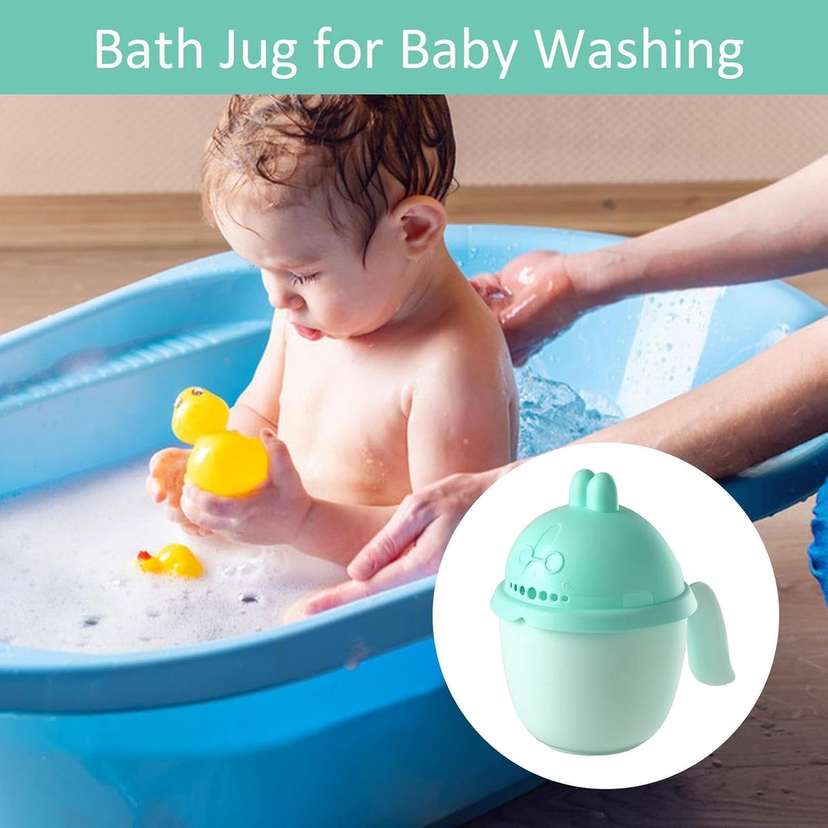 Infant Bath Rinse Cup Comfortable Seven Water Holes Gentle Rinse