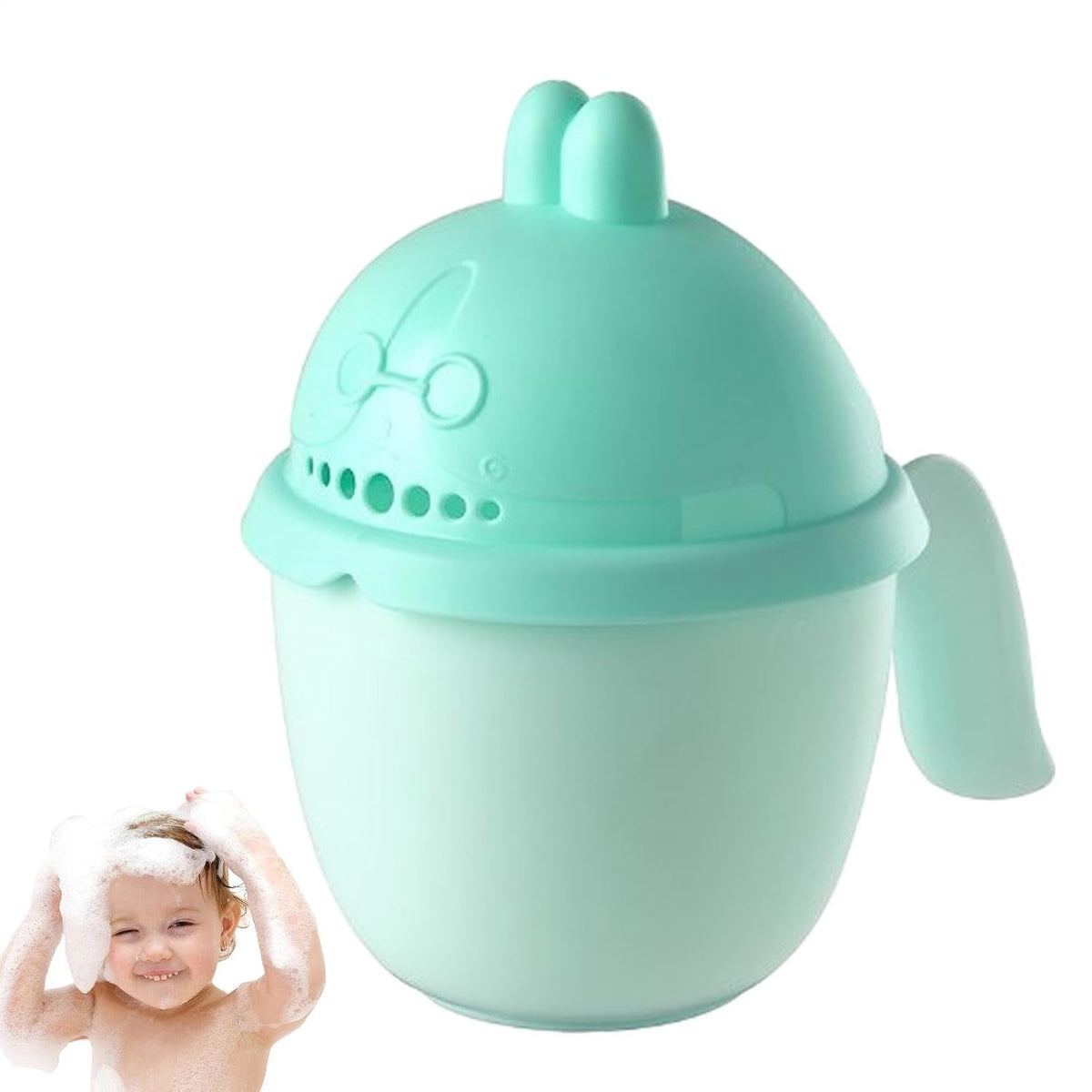 Infant Bath Rinse Cup Comfortable Seven Water Holes Gentle Rinse