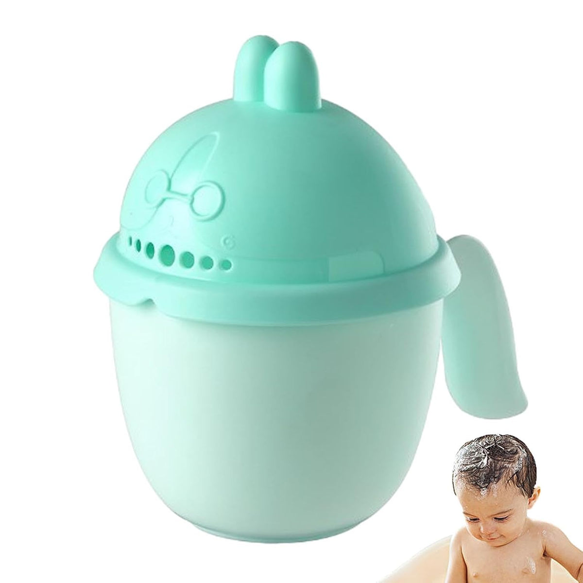 Infant Bath Rinse Cup Comfortable Seven Water Holes Gentle Rinse
