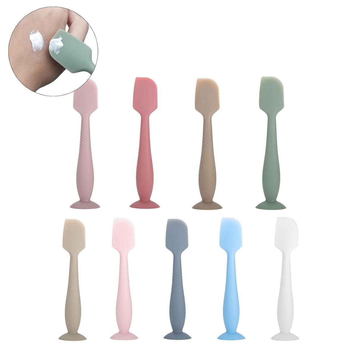 Baby Diaper Cream Applicator - Silicone Diaper Rash Cream Brush - 2-Piece - Soft, Flexible, Hygienic, Easy to Clean - Hypoallergenic - Perfect for Infants & Toddlers
