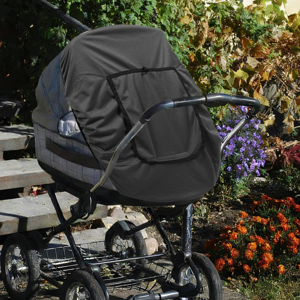 Stroller Sun Shade Canopy UV Protection Foldable Fabric