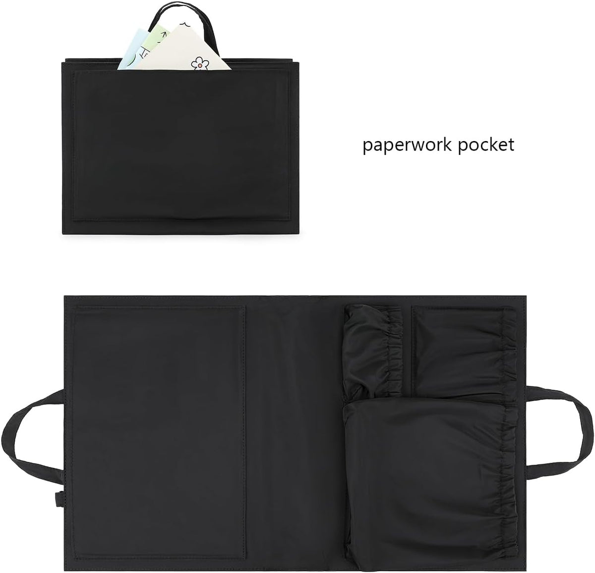 Removable Organizer Insert with Insulated Pocket,Updated Diaper Bag with 11 Total Pockets&Changing Pad, Handbag Tote Bag for Women Mommy Nurse (Brown)
