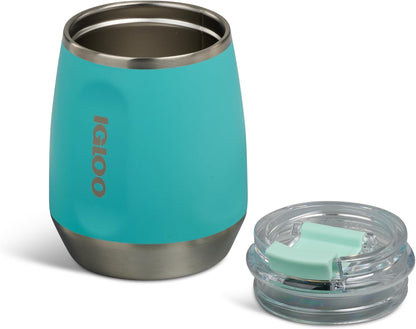 20 oz FlipNSip Tumbler, Reusable Travel Mug, Stainless Steel Insulated Hydration Cup for Hot & Cold Beverages,Seafoam