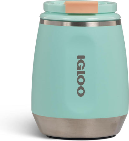 20 oz FlipNSip Tumbler, Reusable Travel Mug, Stainless Steel Insulated Hydration Cup for Hot & Cold Beverages,Seafoam