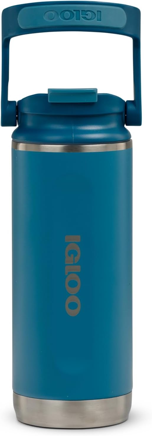 20 oz FlipNSip Tumbler, Reusable Travel Mug, Stainless Steel Insulated Hydration Cup for Hot & Cold Beverages,Seafoam