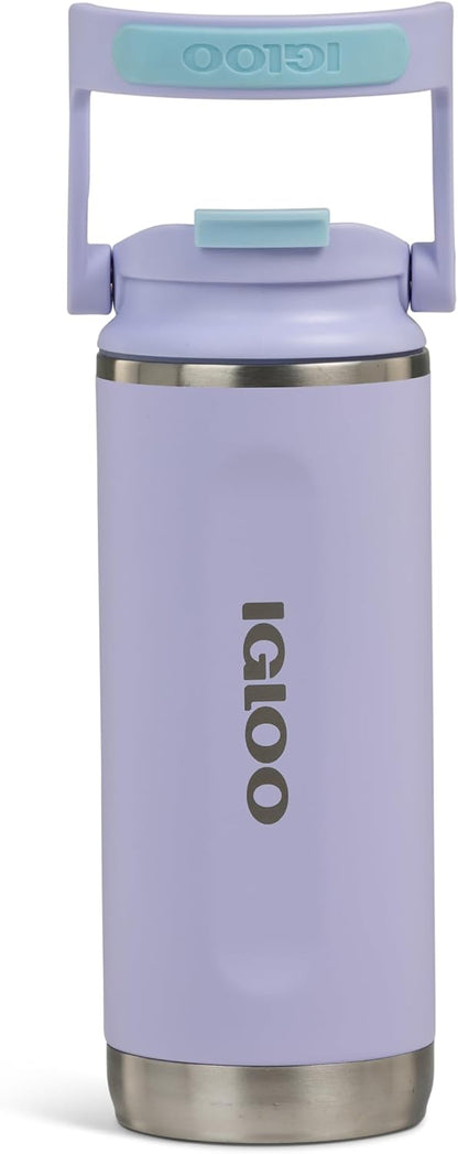 20 oz FlipNSip Tumbler, Reusable Travel Mug, Stainless Steel Insulated Hydration Cup for Hot & Cold Beverages,Seafoam