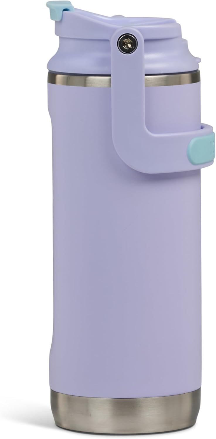 20 oz FlipNSip Tumbler, Reusable Travel Mug, Stainless Steel Insulated Hydration Cup for Hot & Cold Beverages,Seafoam