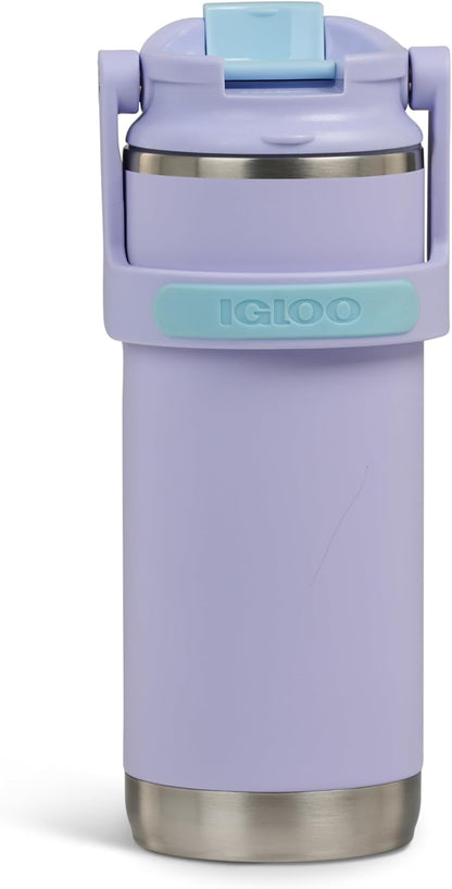 20 oz FlipNSip Tumbler, Reusable Travel Mug, Stainless Steel Insulated Hydration Cup for Hot & Cold Beverages,Seafoam