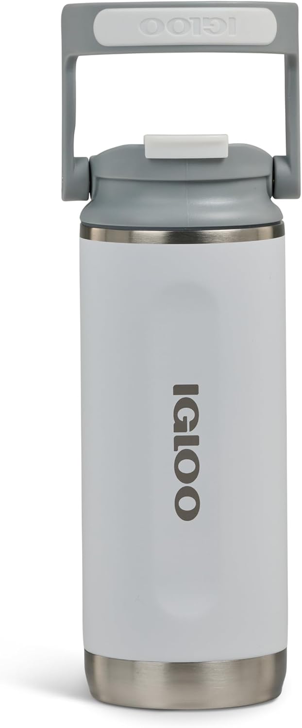 20 oz FlipNSip Tumbler, Reusable Travel Mug, Stainless Steel Insulated Hydration Cup for Hot & Cold Beverages,Seafoam