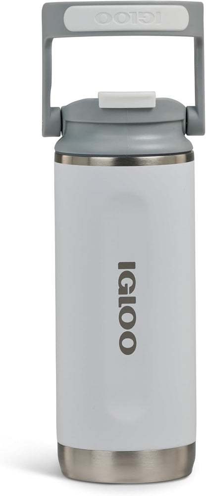 20 oz FlipNSip Tumbler, Reusable Travel Mug, Stainless Steel Insulated Hydration Cup for Hot & Cold Beverages,Seafoam