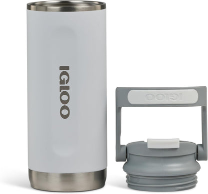 20 oz FlipNSip Tumbler, Reusable Travel Mug, Stainless Steel Insulated Hydration Cup for Hot & Cold Beverages,Seafoam