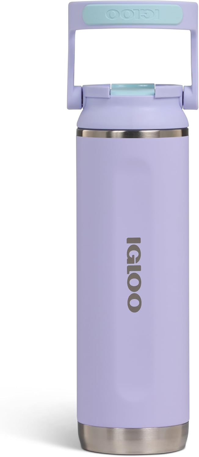 20 oz FlipNSip Tumbler, Reusable Travel Mug, Stainless Steel Insulated Hydration Cup for Hot & Cold Beverages,Seafoam