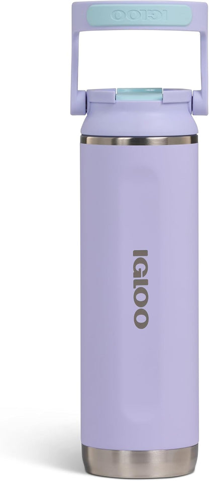 20 oz FlipNSip Tumbler, Reusable Travel Mug, Stainless Steel Insulated Hydration Cup for Hot & Cold Beverages,Seafoam