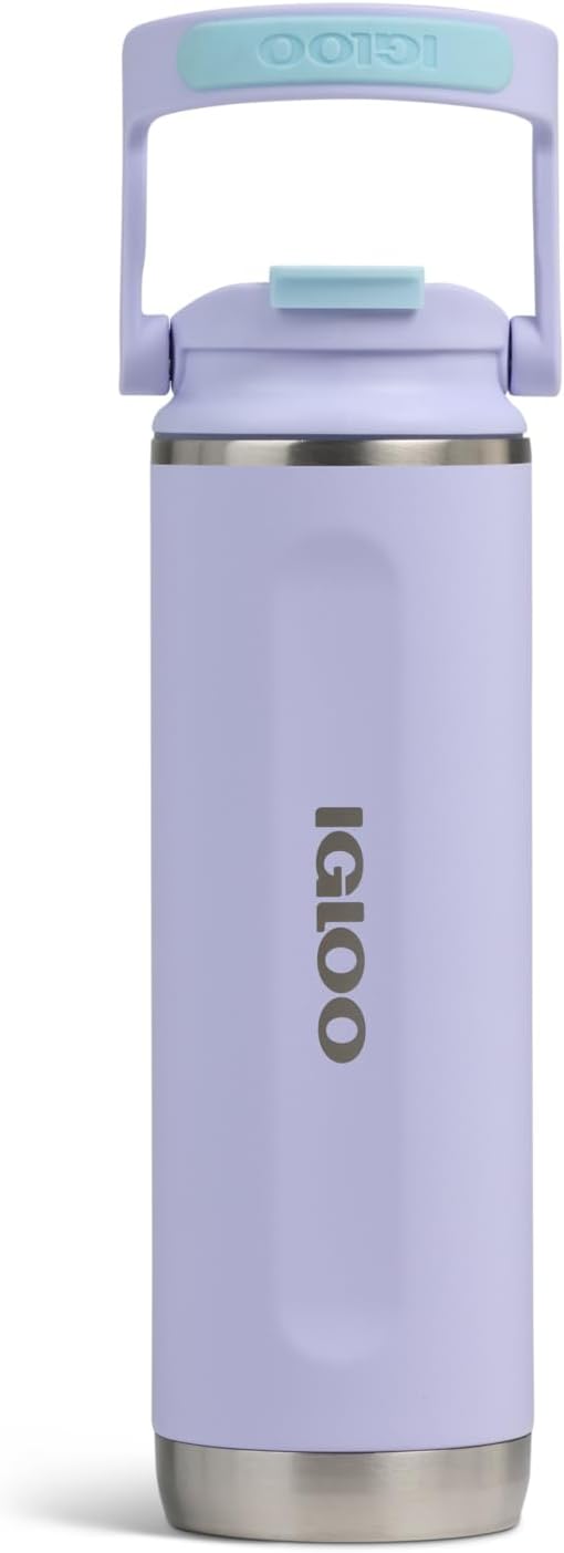 20 oz FlipNSip Tumbler, Reusable Travel Mug, Stainless Steel Insulated Hydration Cup for Hot & Cold Beverages,Seafoam