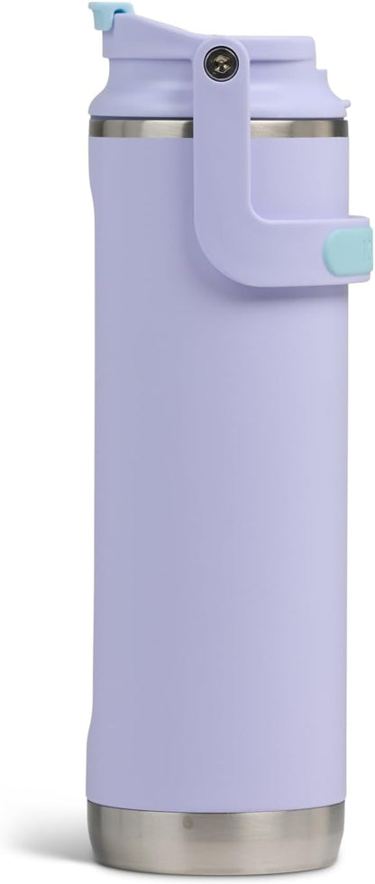 20 oz FlipNSip Tumbler, Reusable Travel Mug, Stainless Steel Insulated Hydration Cup for Hot & Cold Beverages,Seafoam