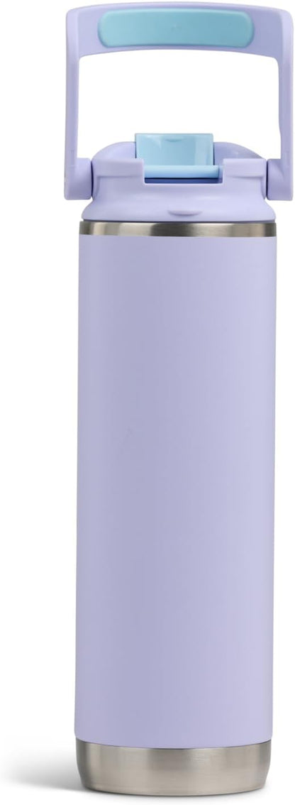 20 oz FlipNSip Tumbler, Reusable Travel Mug, Stainless Steel Insulated Hydration Cup for Hot & Cold Beverages,Seafoam