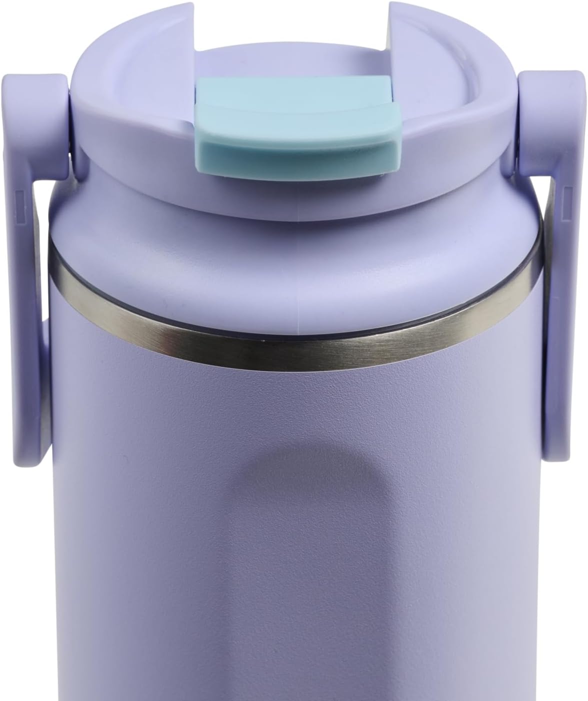 20 oz FlipNSip Tumbler, Reusable Travel Mug, Stainless Steel Insulated Hydration Cup for Hot & Cold Beverages,Seafoam