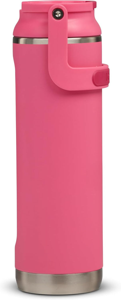 20 oz FlipNSip Tumbler, Reusable Travel Mug, Stainless Steel Insulated Hydration Cup for Hot & Cold Beverages,Seafoam
