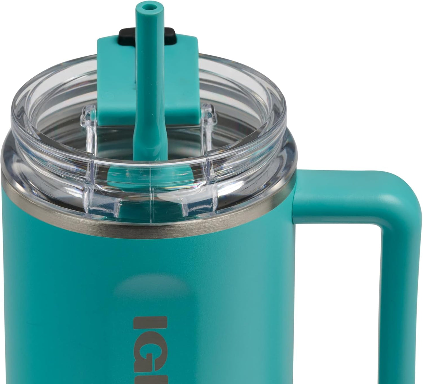 20 oz FlipNSip Tumbler, Reusable Travel Mug, Stainless Steel Insulated Hydration Cup for Hot & Cold Beverages,Seafoam