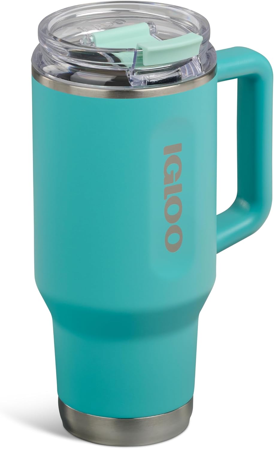 20 oz FlipNSip Tumbler, Reusable Travel Mug, Stainless Steel Insulated Hydration Cup for Hot & Cold Beverages,Seafoam