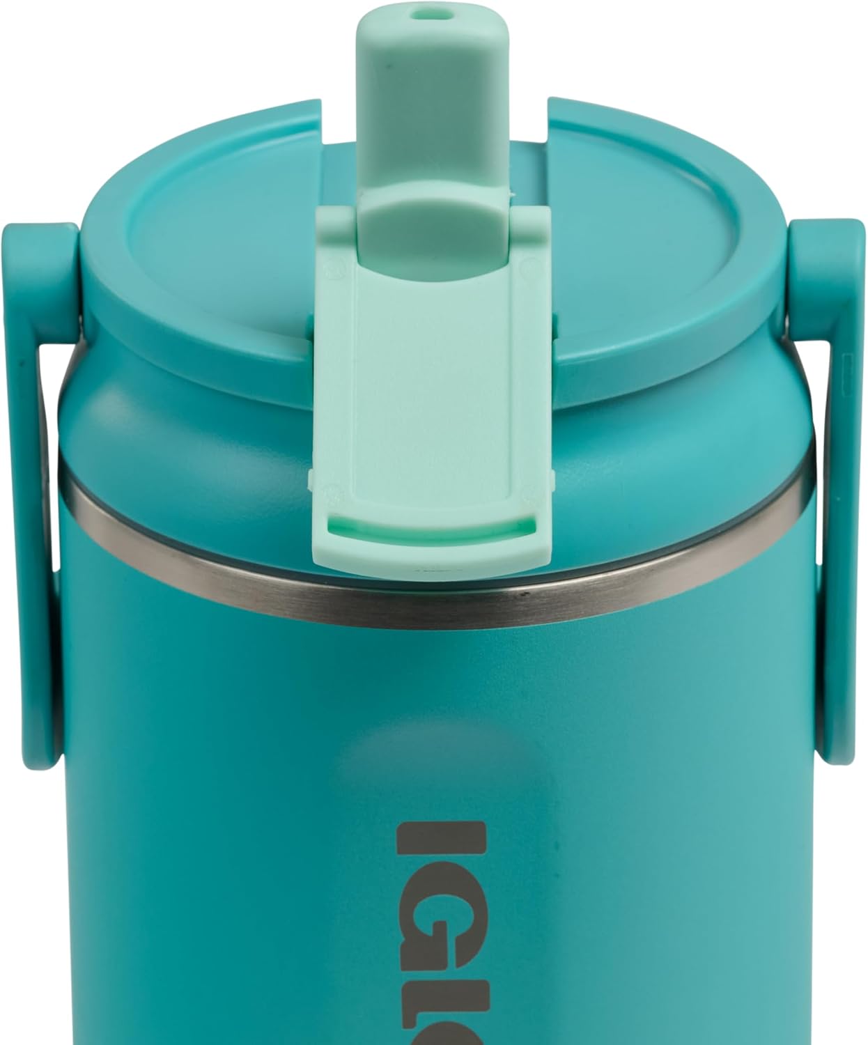 20 oz FlipNSip Tumbler, Reusable Travel Mug, Stainless Steel Insulated Hydration Cup for Hot & Cold Beverages,Seafoam