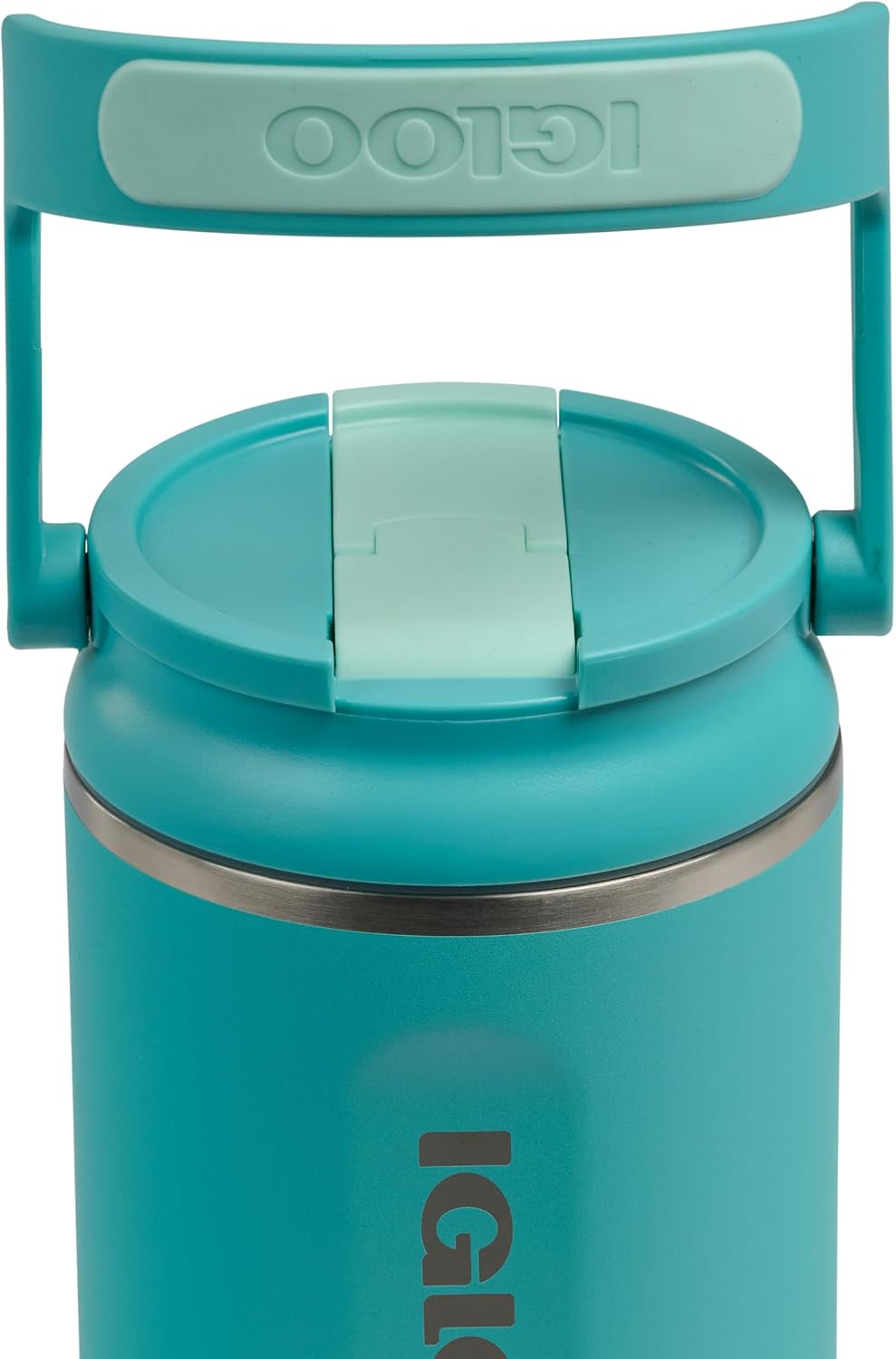 20 oz FlipNSip Tumbler, Reusable Travel Mug, Stainless Steel Insulated Hydration Cup for Hot & Cold Beverages,Seafoam