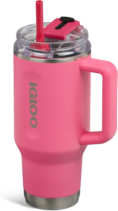 20 oz FlipNSip Tumbler, Reusable Travel Mug, Stainless Steel Insulated Hydration Cup for Hot & Cold Beverages,Seafoam