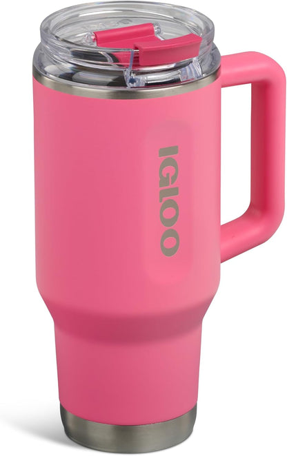 20 oz FlipNSip Tumbler, Reusable Travel Mug, Stainless Steel Insulated Hydration Cup for Hot & Cold Beverages,Seafoam