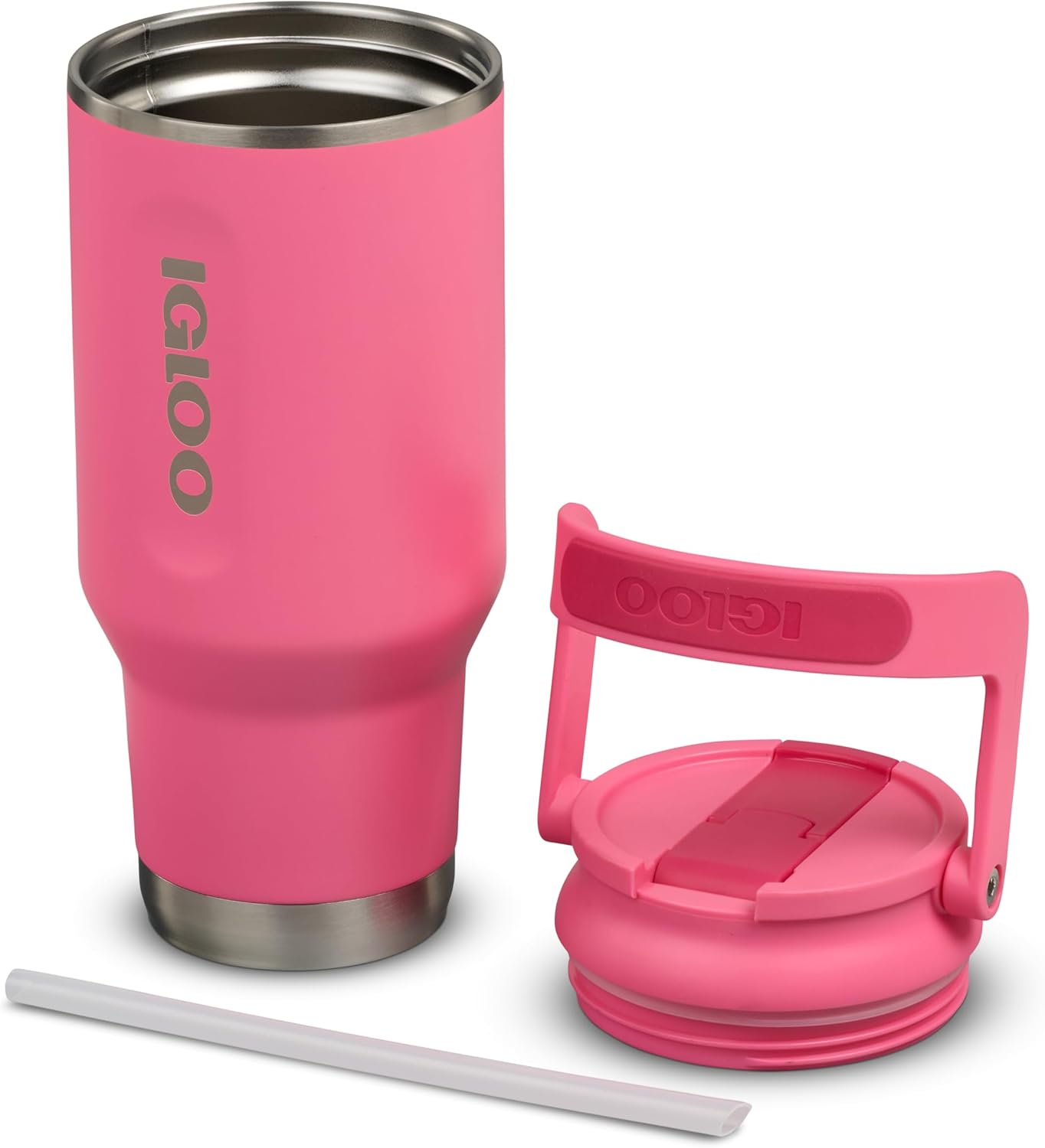 20 oz FlipNSip Tumbler, Reusable Travel Mug, Stainless Steel Insulated Hydration Cup for Hot & Cold Beverages,Seafoam
