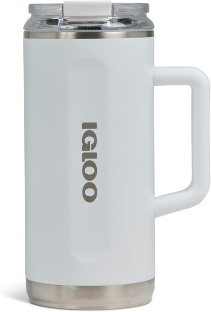 20 oz FlipNSip Tumbler, Reusable Travel Mug, Stainless Steel Insulated Hydration Cup for Hot & Cold Beverages,Seafoam