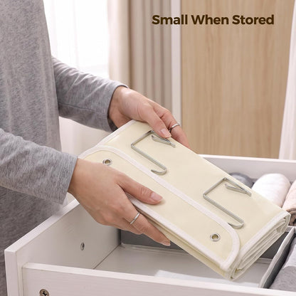 LAMU Over the Door Organizer, Large Capacity Behind the Door Storage with Clear PVC Windows, Back to School Supplies, Stuffed Animal Storage for Dorm Closet Nursery Bathroom Pantry, 4 Tier Grey