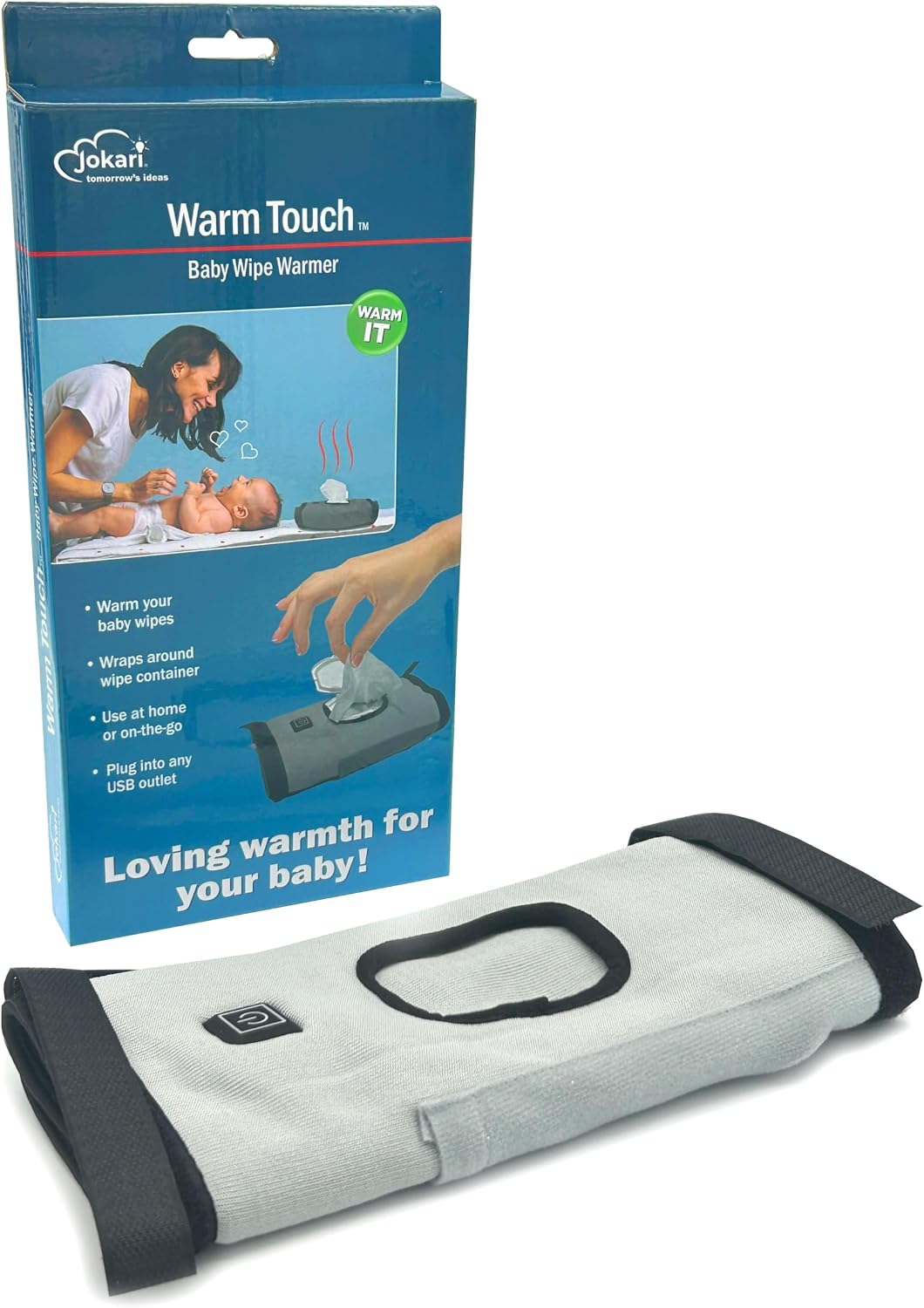 Adjustable Portable Baby Wipes Warmer Wrap. USB Rechargeable