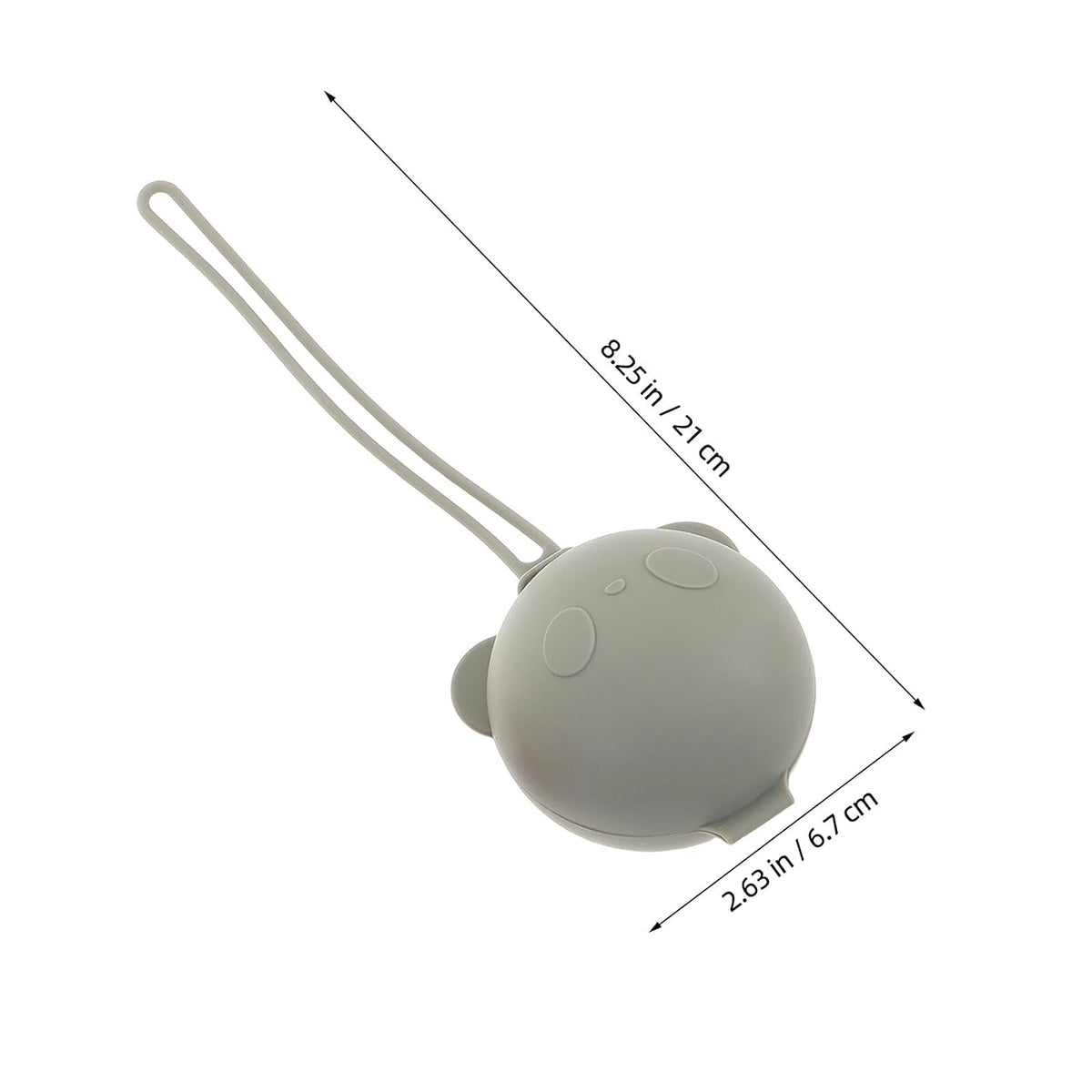3pcs Silicone Storage Box Dustproof Portable Pacifier Holder Case with Lanyard for Travel and Nursery Use