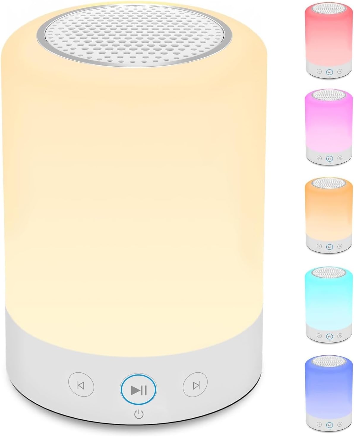 Night Lights, White Noise Machine – 20 Non-Looping Sleep Sounds, Rechargeable Battery, Touch Control, 6 Timers & Memory Function | Portable Sound Machine for Baby, Adults, Nursery, Travel
