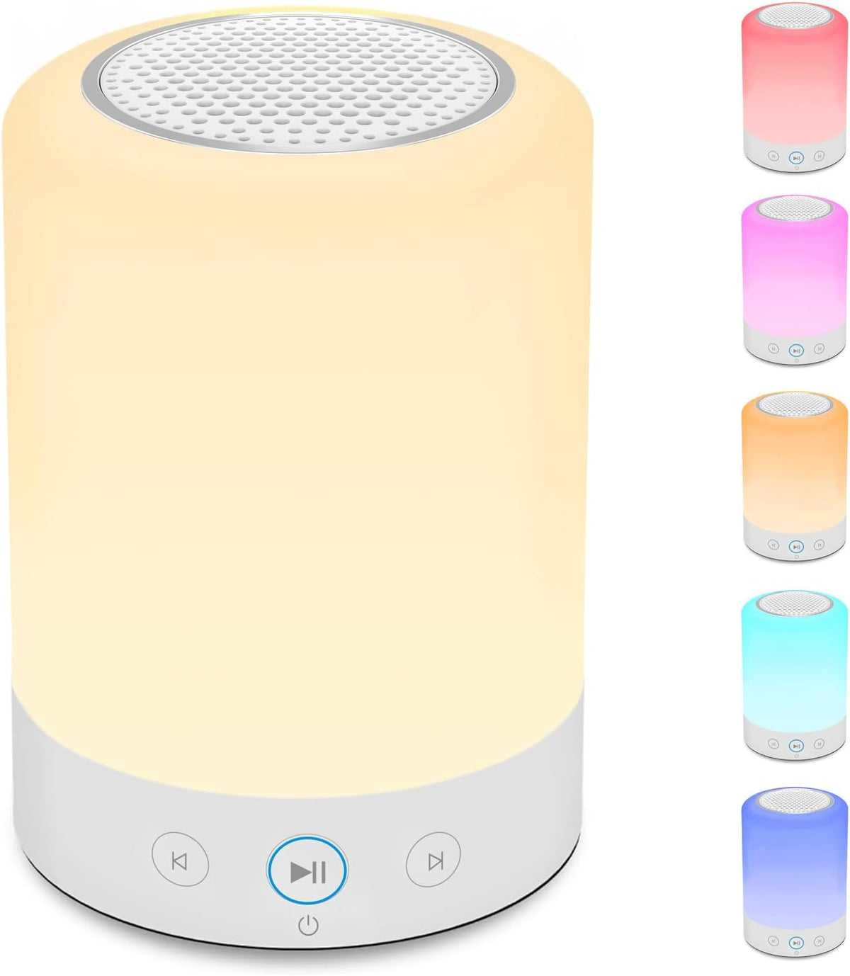 Night Lights, White Noise Machine – 20 Non-Looping Sleep Sounds, Rechargeable Battery, Touch Control, 6 Timers & Memory Function | Portable Sound Machine for Baby, Adults, Nursery, Travel