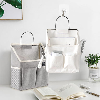 Wall Hanging Storage Bag 4 Pcs Fabric Closet Organizer Pockets