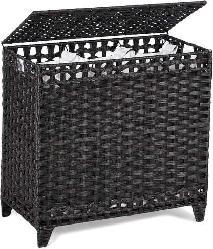 Laundry Hamper with 4 Removable Liner Bags, 176L Laundry Sorter with Lid
