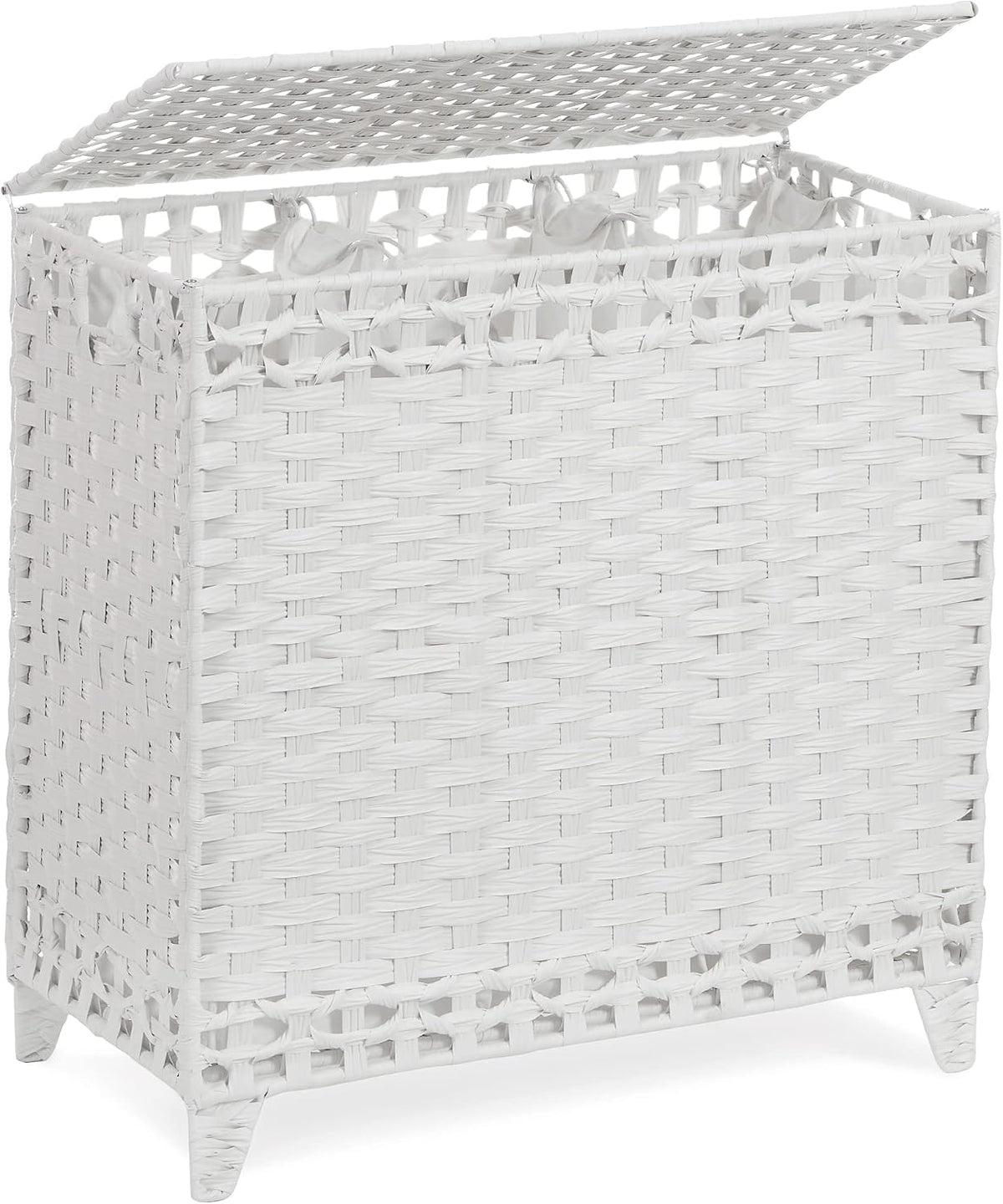 Laundry Hamper with 4 Removable Liner Bags, 176L Laundry Sorter with Lid