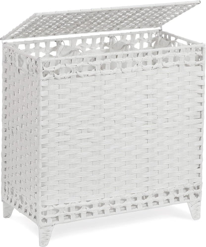 Laundry Hamper with 4 Removable Liner Bags, 176L Laundry Sorter with Lid