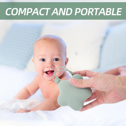 Silicone Pacifier Holder Case, Portable Dustproof Travel Storage Container Box 2pcs for Pacifiers and Small Items