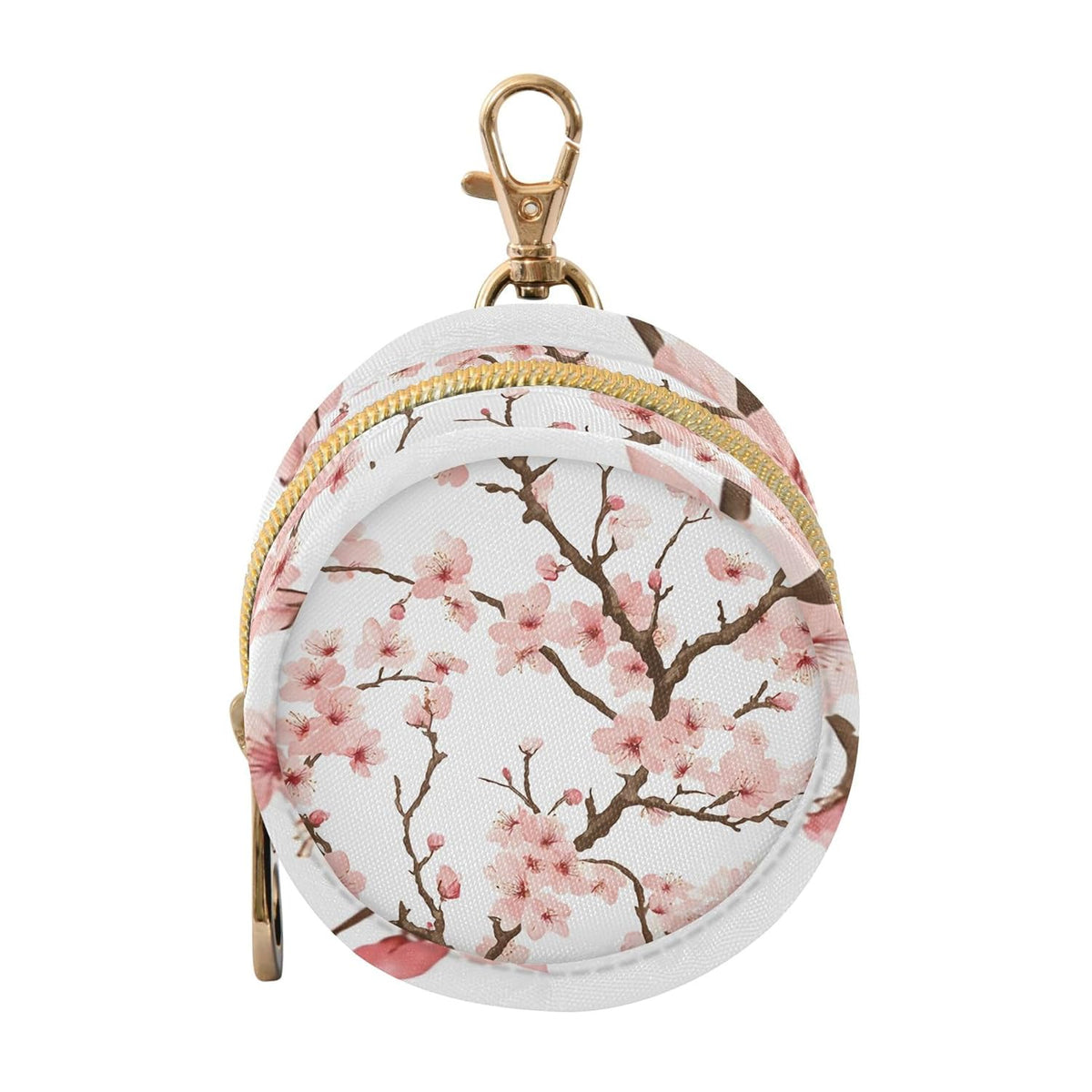 Beautiful Cherry Blossoms Baby Pacifier Holder Case, Dustproof Portable Storage Box for Diaper Bag Purse, Pacifier Storage Container for Boys & Girls