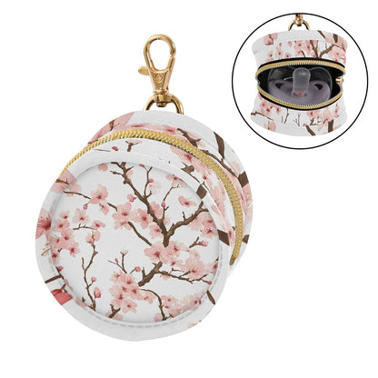 Beautiful Cherry Blossoms Baby Pacifier Holder Case, Dustproof Portable Storage Box for Diaper Bag Purse, Pacifier Storage Container for Boys & Girls