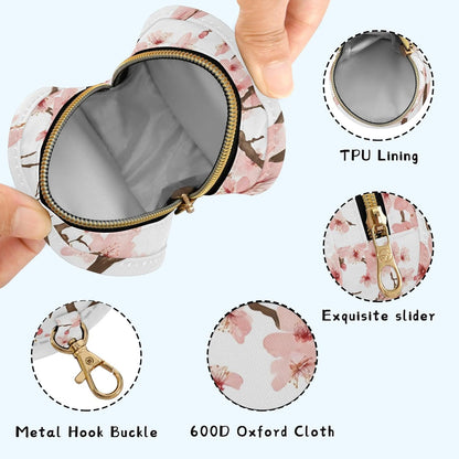 Beautiful Cherry Blossoms Baby Pacifier Holder Case, Dustproof Portable Storage Box for Diaper Bag Purse, Pacifier Storage Container for Boys & Girls