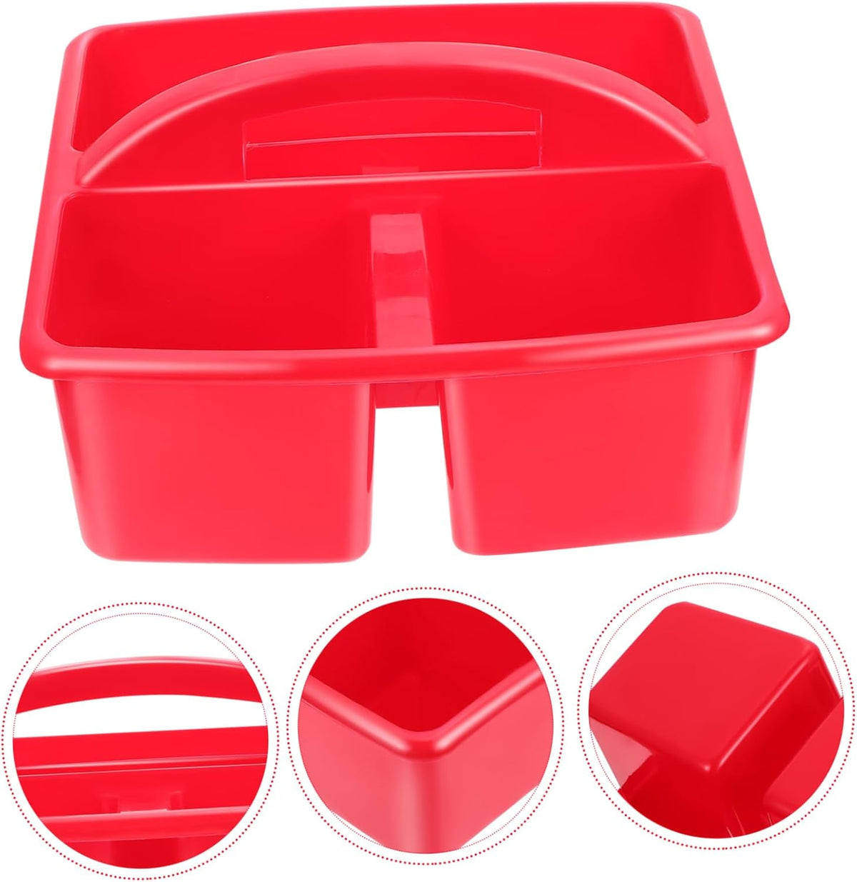 Toy Storage Basket Plastic Portable Compartment Organizer for Home Office