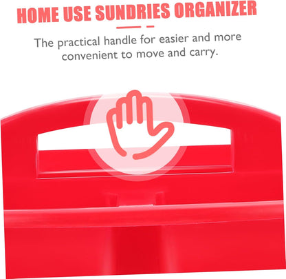 Toy Storage Basket Plastic Portable Compartment Organizer for Home Office