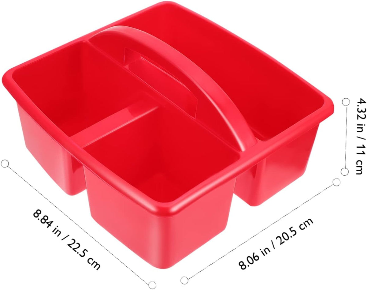 Toy Storage Basket Plastic Portable Compartment Organizer for Home Office