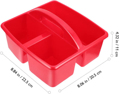 Toy Storage Basket Plastic Portable Compartment Organizer for Home Office