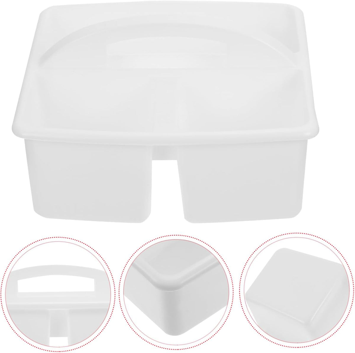 Toy Storage Basket Plastic Portable Compartment Organizer for Home Office