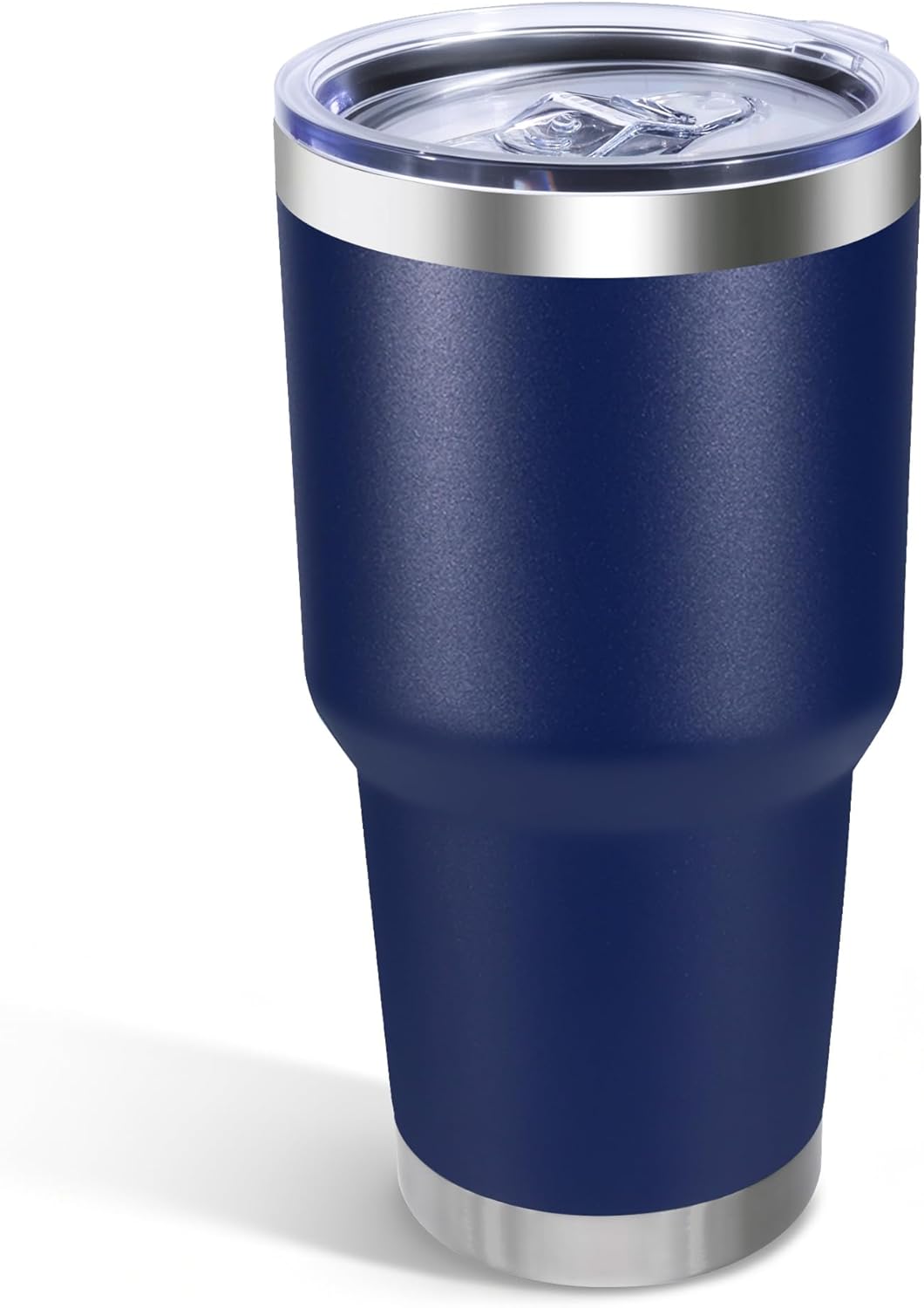 30oz Stainless Steel Tumbler with Lid, Double Wall Vacuum Insulated Powder Coated Travel Mug, Dark Green, 1 Pack