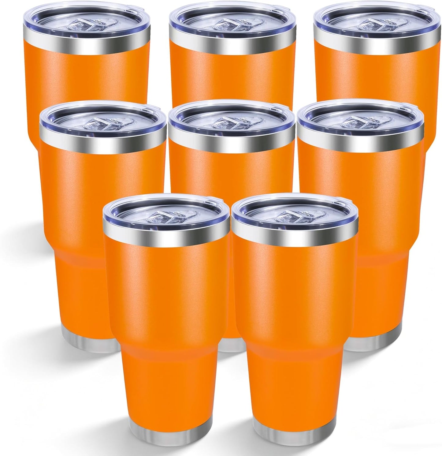 30oz Stainless Steel Tumbler with Lid, Double Wall Vacuum Insulated Powder Coated Travel Mug, Dark Green, 1 Pack